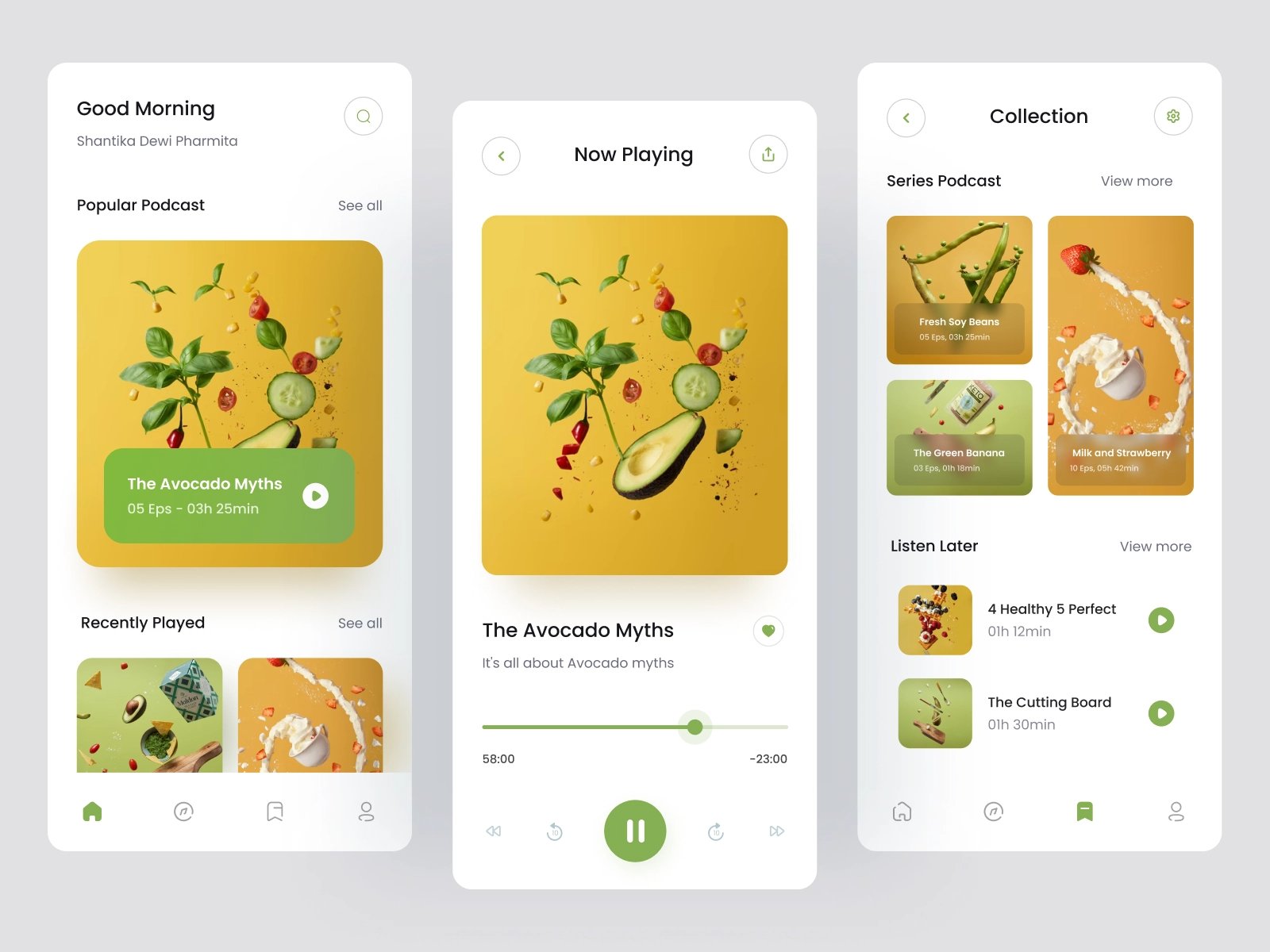 耳朵經(jīng)濟(jì)！12組播客平臺(tái)app界面設(shè)計(jì)靈感
